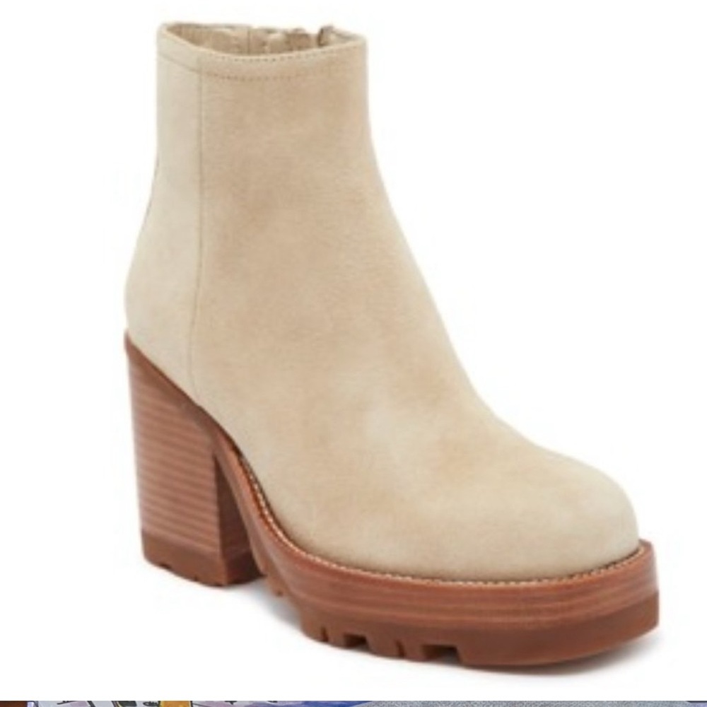 JEFFREY CAMPBELL Momby Lug Platform Suede boots Size 9
